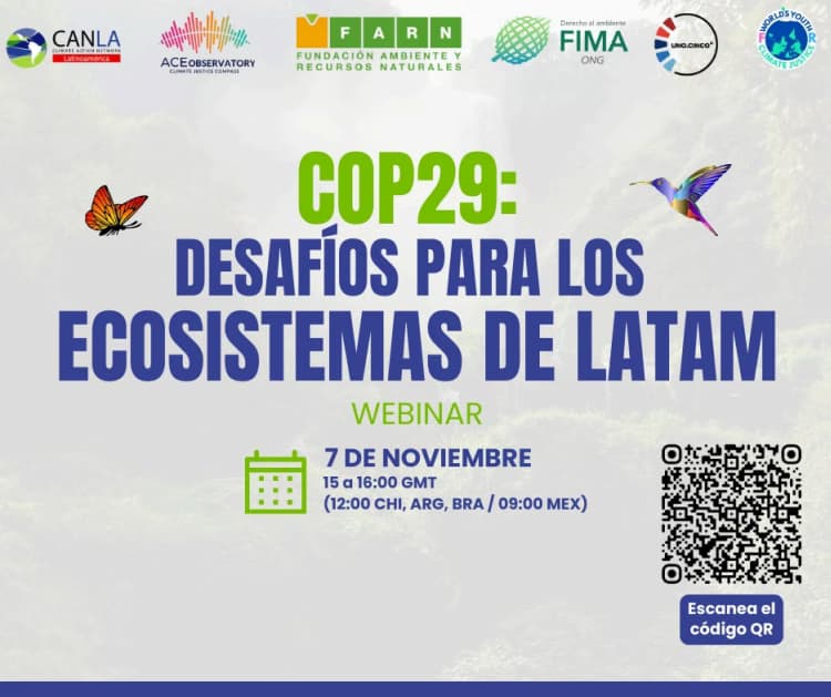 Conoce los Desafíos para los Ecosistemas de América Latina en la COP29: ¡Únete a nuestro Webinar!