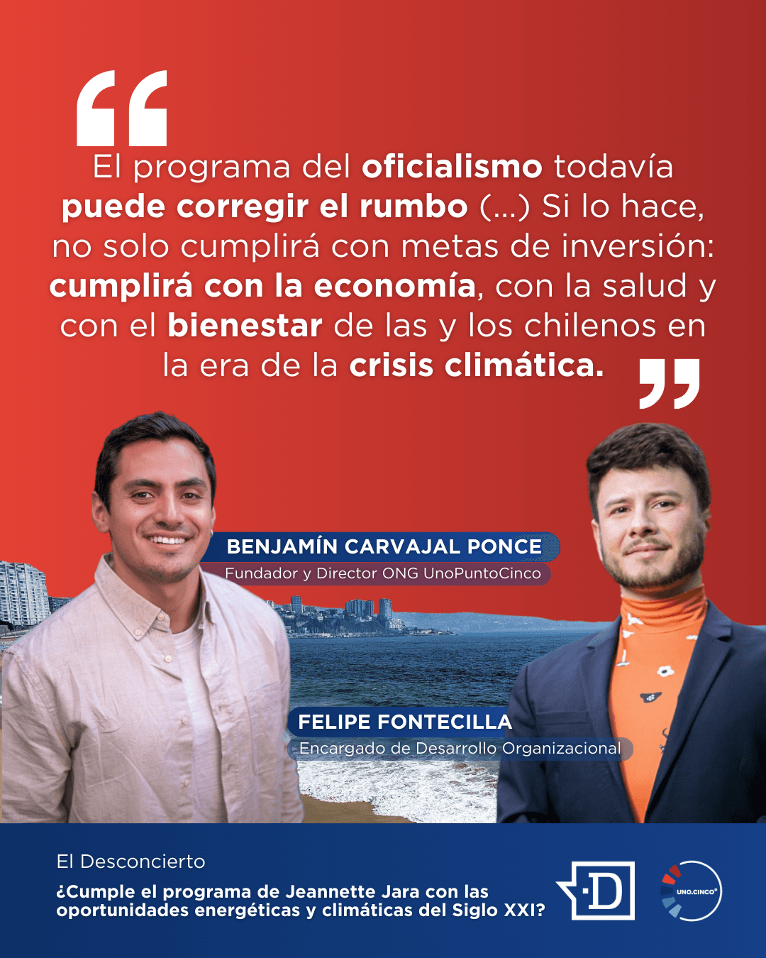 ¿Cumple el programa de Jeanette Jara con las oportunidades energéticas y climáticas del Siglo XXI?