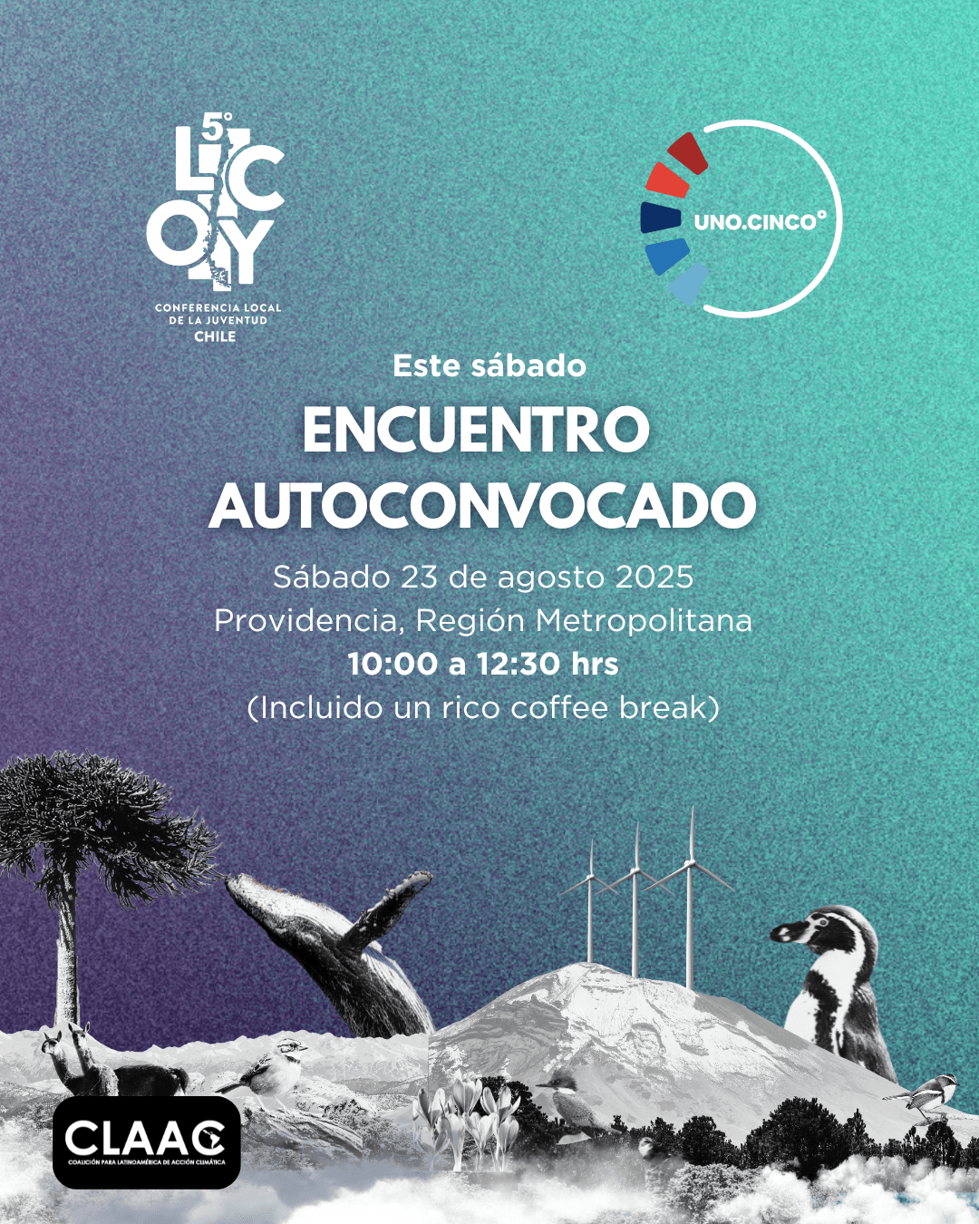 Uno.Cinco convoca a jóvenes de la Región Metropolitana para actualizar la Declaración Nacional de Jóvenes sobre Cambio Climático