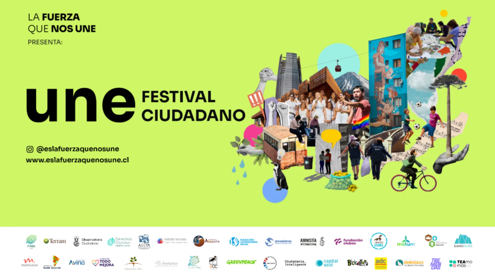 Festival Ciudadano UNE reunirá a 33 organizaciones de la sociedad civil en el GAM
