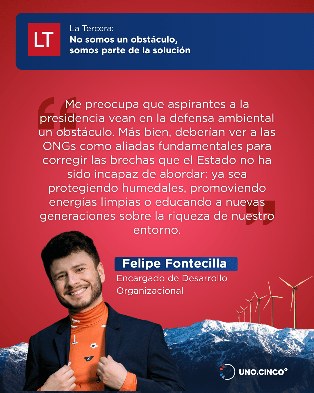 No somos un obstáculo, somos parte de la solución
