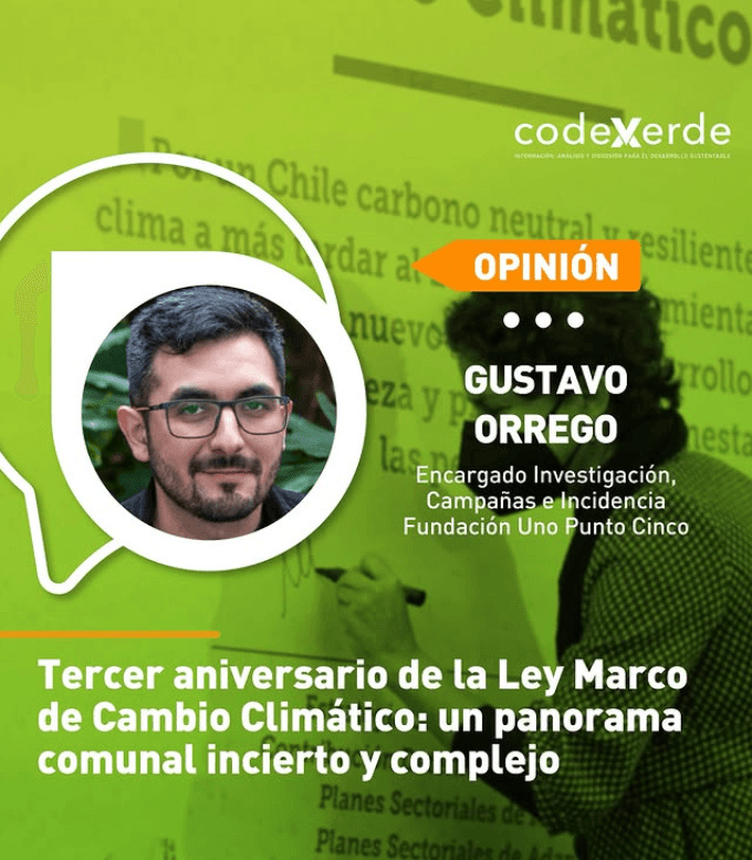 Tercer aniversario de la Ley Marco de Cambio Climático: un panorama comunal incierto y complejo
